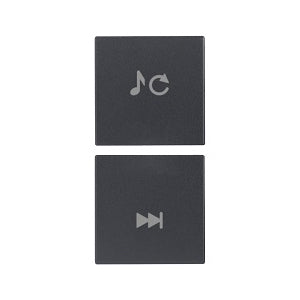 Vimar VM-20751.5 2 Half Buttons 1M Track/Source Grey