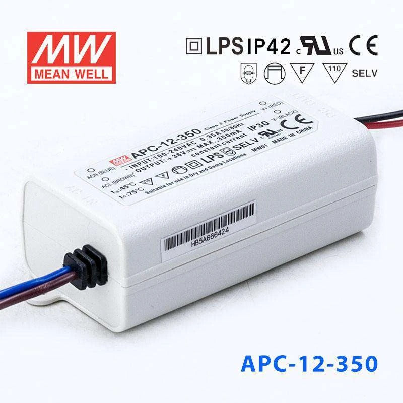 Mean Well APC Series LED Power Supply 350mA (8~35W)