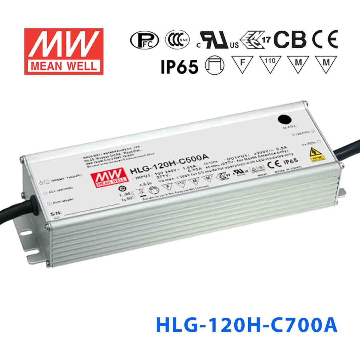 Mean Well HLG-C Series LED Power Supply 700mA (70~300W)