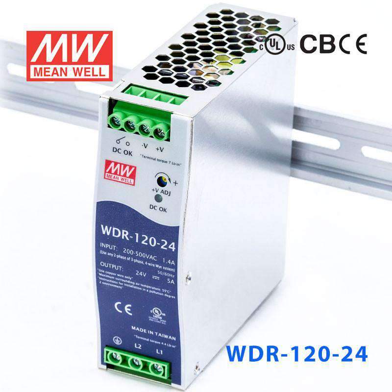 Mean Well WDR Series Power Supply 24V(60~480W)