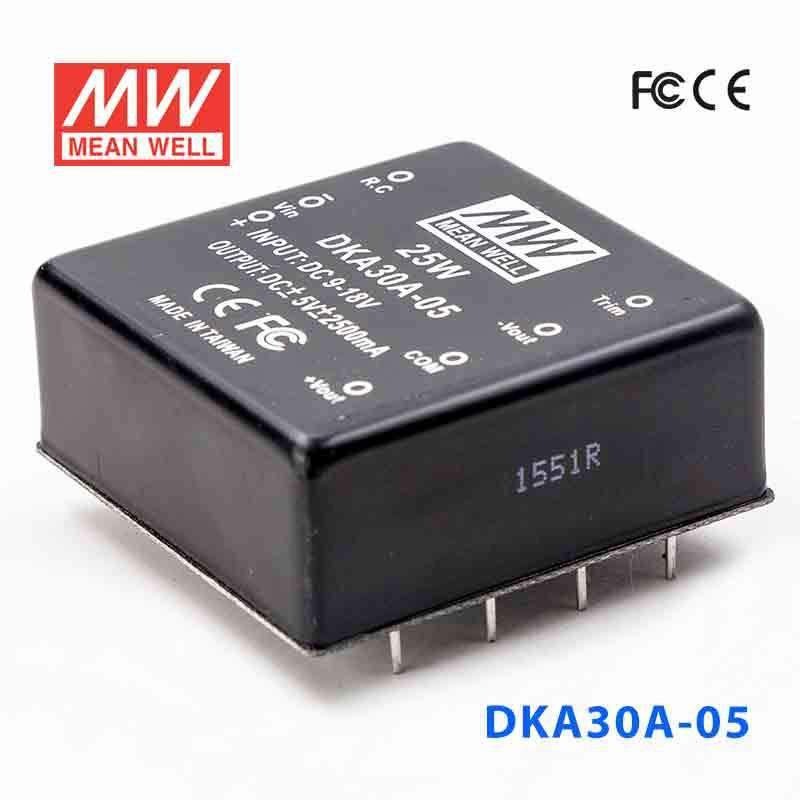 Mean Well DKA30A-05 DC-DC Converter - 25W - 9~18V in ±5V out 2.5A
