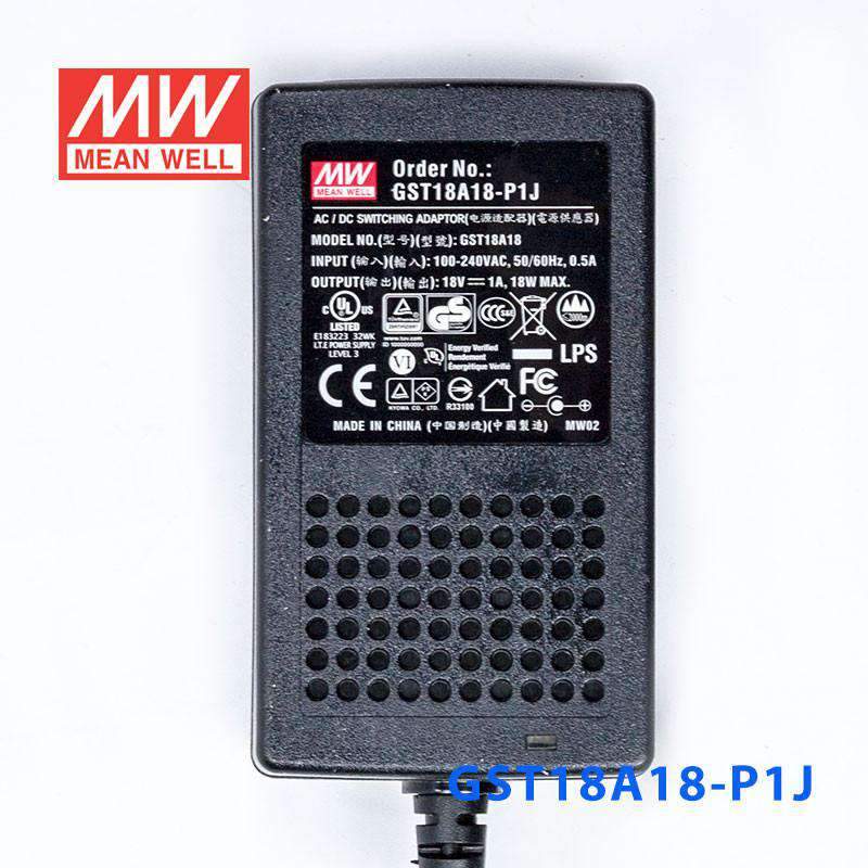 Mean Well GST18A18-P1J Power Supply 18W 18V 1A - PHOTO 2