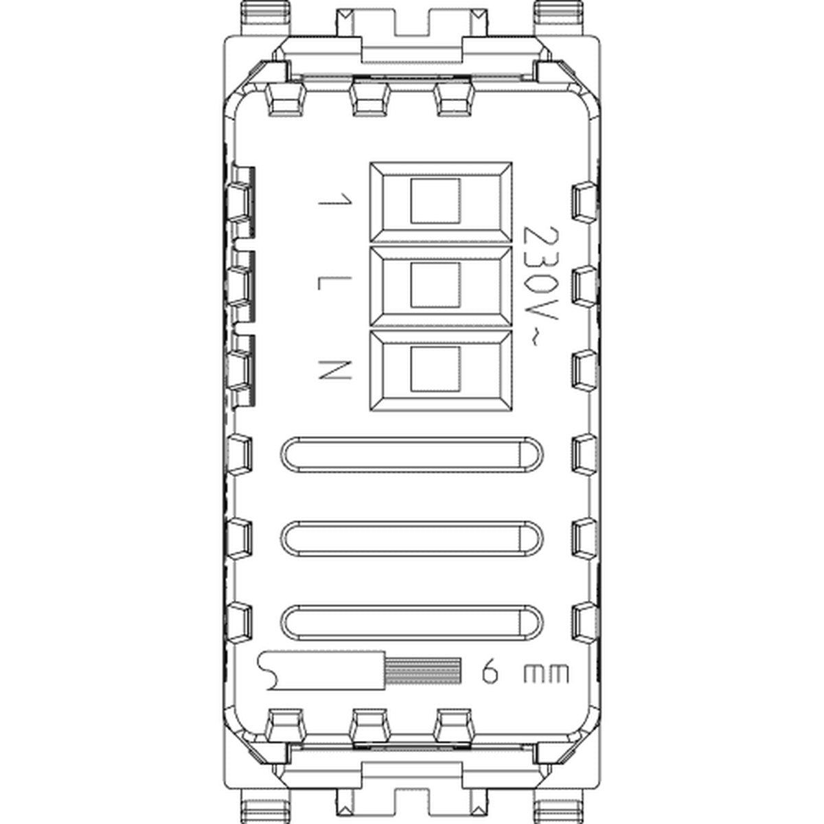 Eikon IR Relay Switch 230V Silver - PHOTO 2