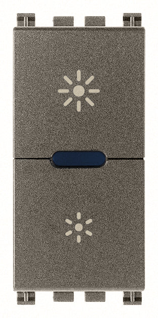Vimar Arke Universal Master Push Dimmer 230V Aluminium