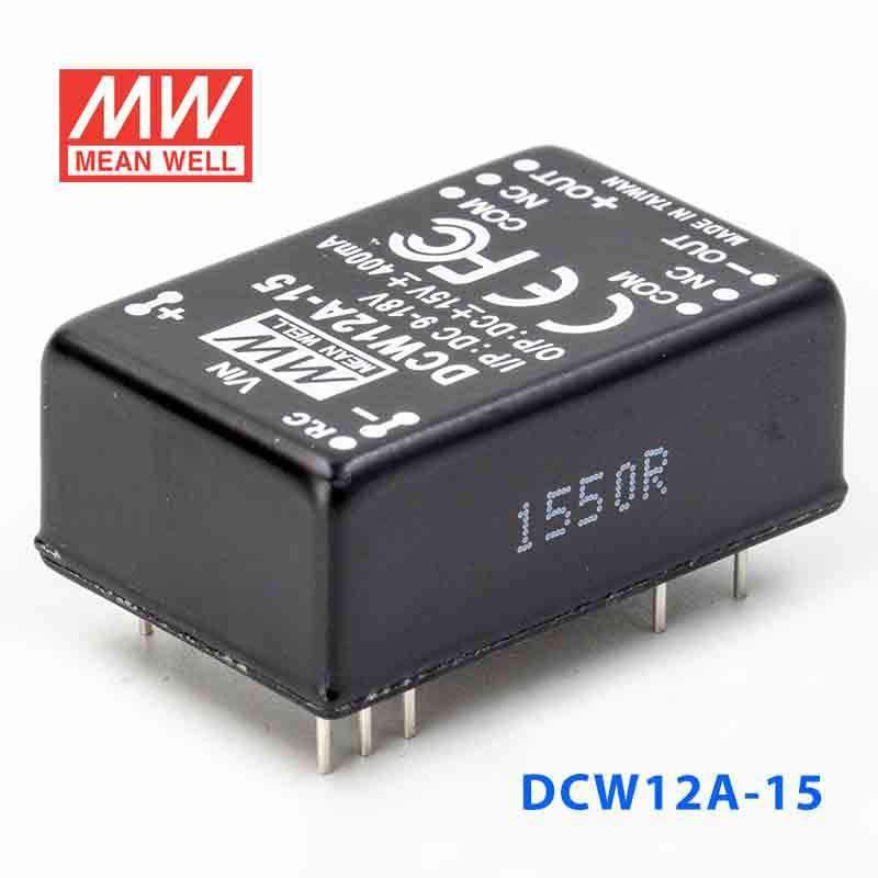 Mean Well DCW12A-15 DC-DC Converter - 12W - 9~18V in ±15V out 400mA - PHOTO 1