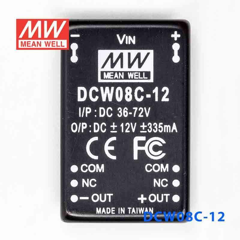 Mean Well DCW08C-12 DC-DC Converter - 8W - 36~72V in ±12V out 335mA - PHOTO 2