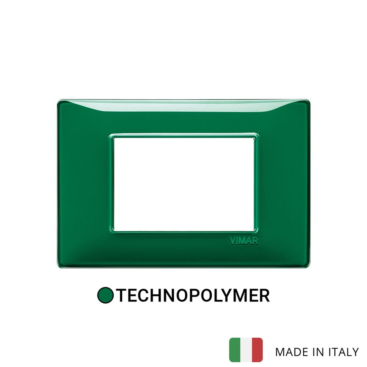 Vimar Plana Plate 3M Technopolymer Reflex Emerald