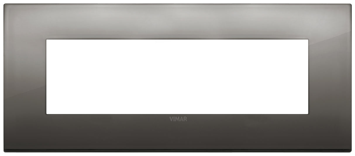 Vimar Arke Classic Plate 7M Metal Black Chrome