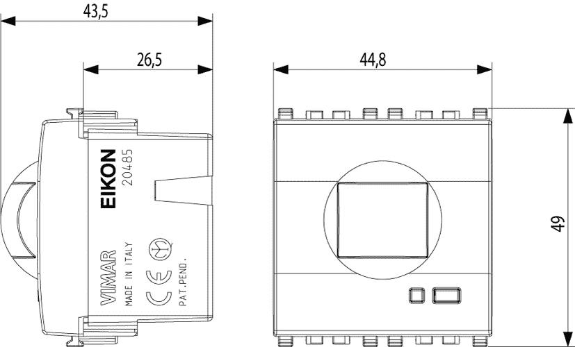 Eikon Passive Infrared Motion Detector Silver - PHOTO 3
