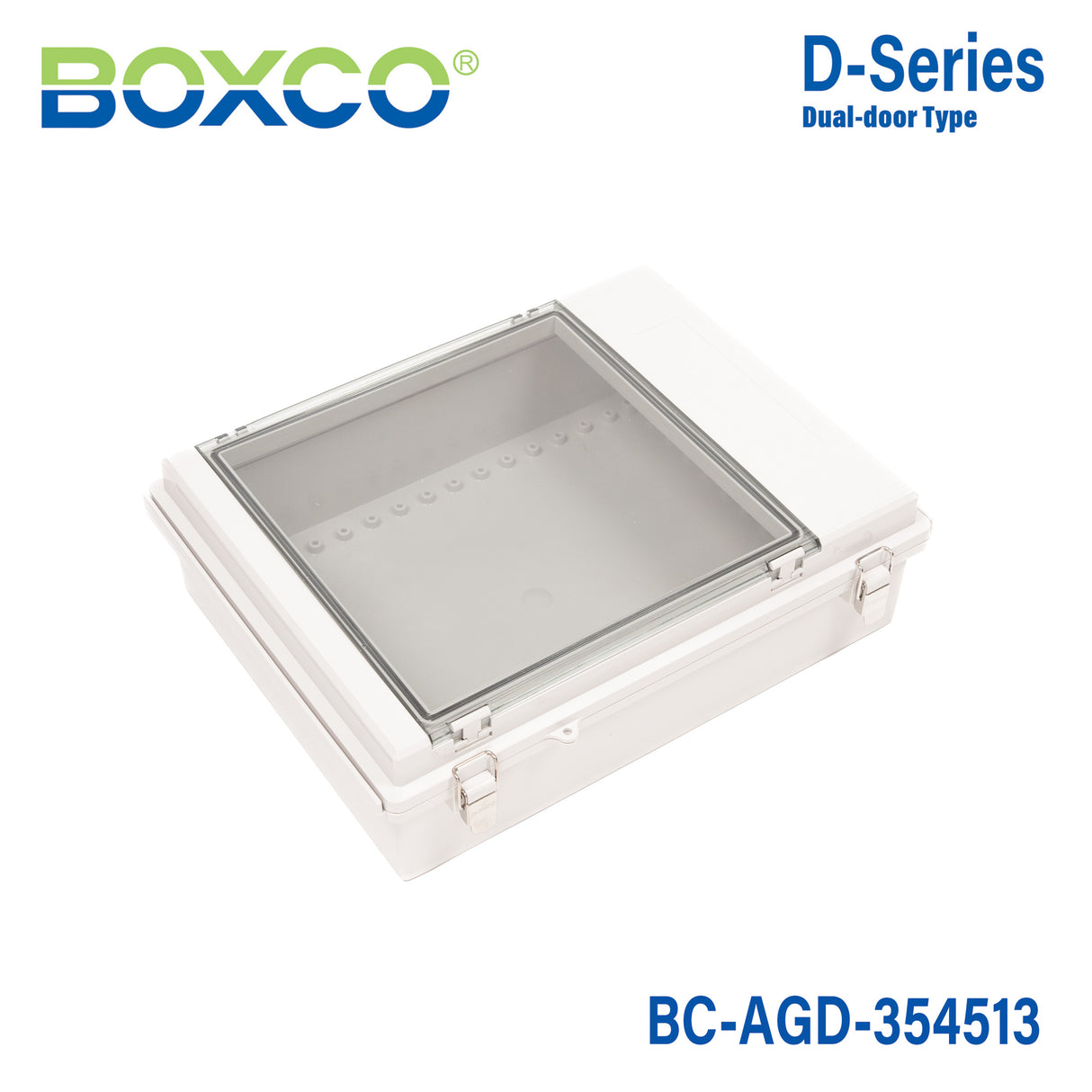 Boxco BC-AGD-354513 Dual Door Enclosure 350×450×130mm ABS Plastic