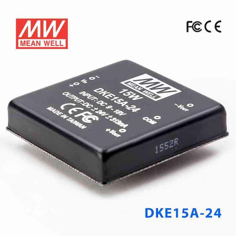 Mean Well DKE15A-24 DC-DC Converter - 15W - 9~18V in ±24V out 313mA