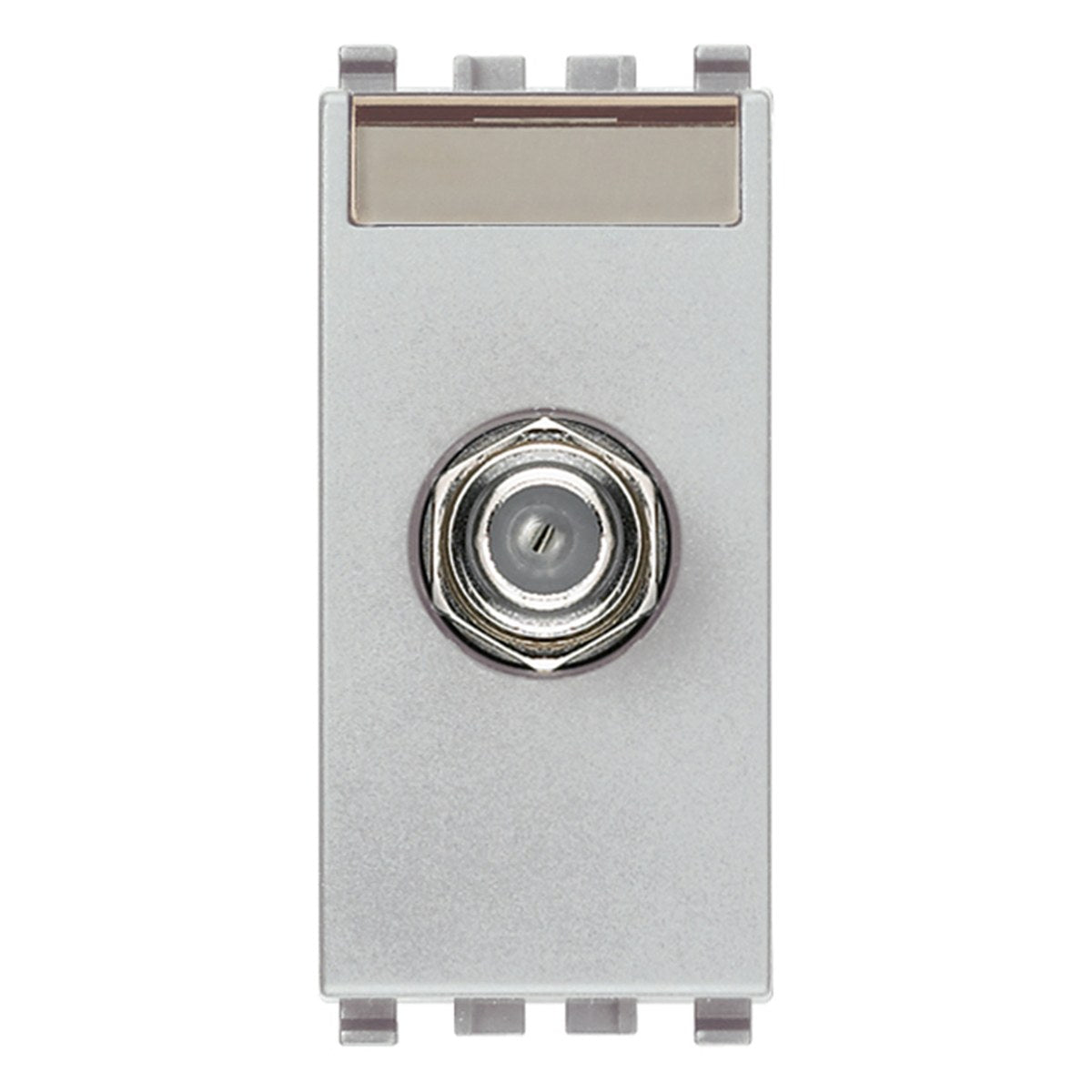 Eikon F Type Female Socket Connector Silver