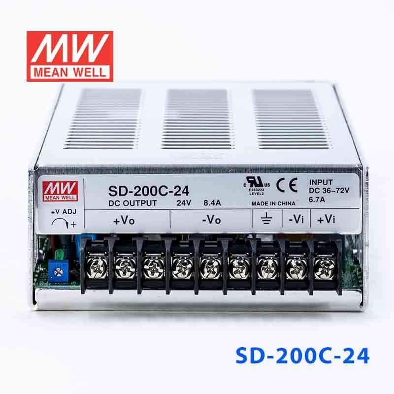 Mean Well SD-200C-24 DC-DC Converter - 201.6W - 36~72V in 24V out 8.4A - PHOTO 2