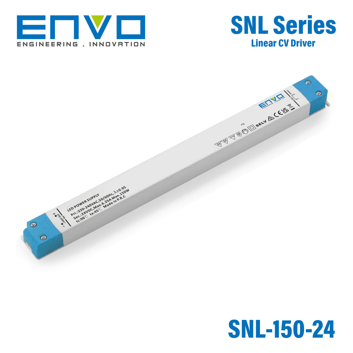 Envo EV-SNL-150-24 Linear Type LED Driver 150W 24V 6.25A