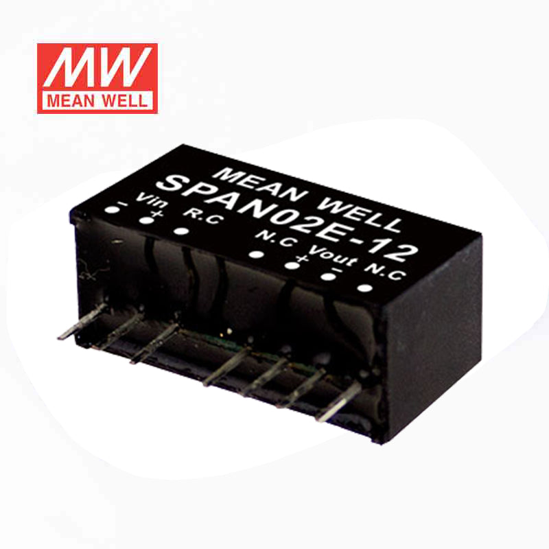 Mean Well SPAN02E-12 DC-DC Converter - 2W - 4.5~9V in 12V out 167mA