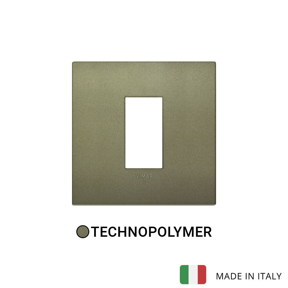 Vimar Arke Classic Plate 1M Technopolymer Matt Green