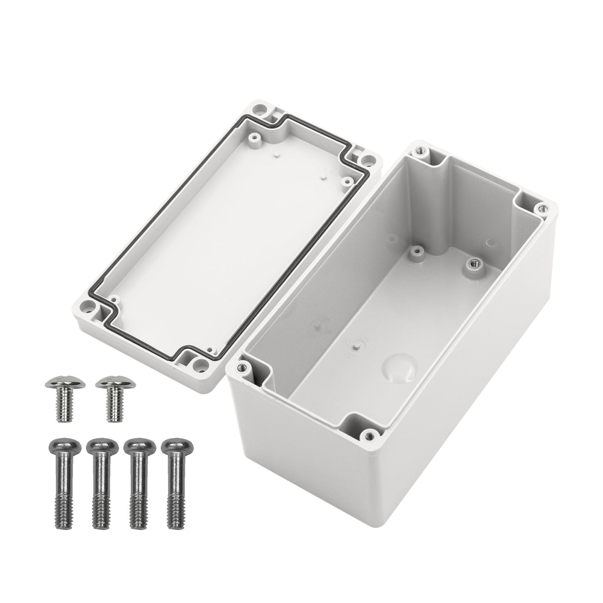 Boxco S-Series 80x160x85mm Plastic Enclosure, IP67, IK08, ABS, Grey Cover, Screw Type - PHOTO 3