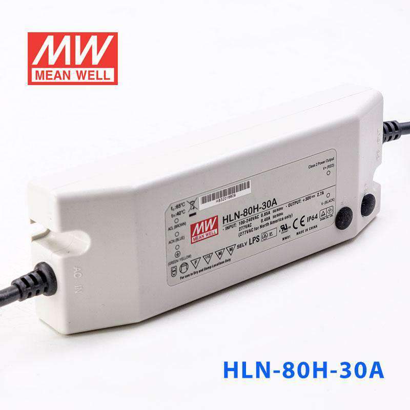 Mean Well HLN-80H-30A Power Supply 80W 30V - IP64, Adjustable - PHOTO 1