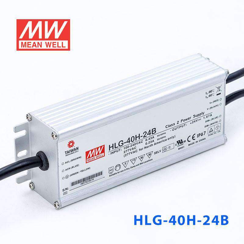 Mean Well HLG-40H-24B Power Supply 40W 24V - Dimmable 1.67A - PHOTO 1