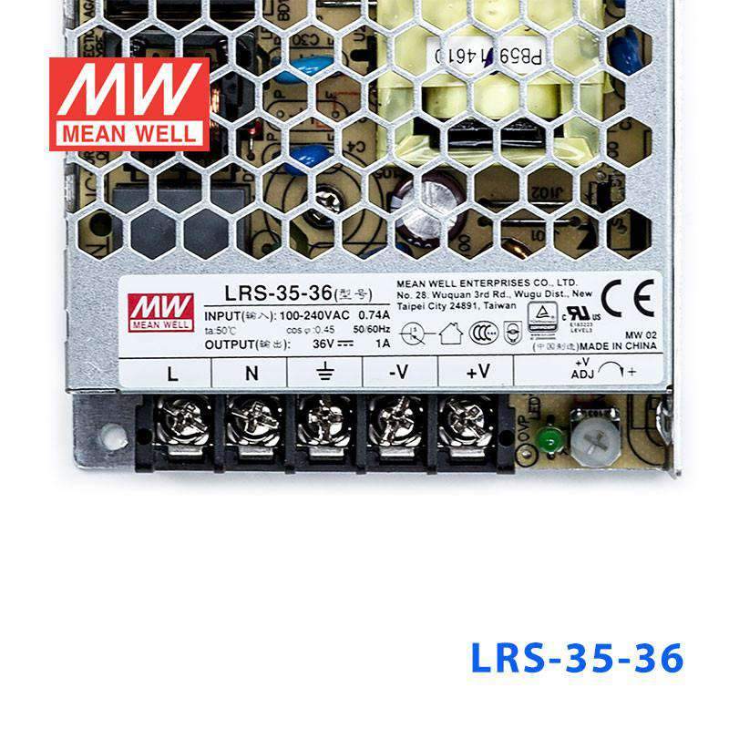 Mean Well LRS-35-36 Power Supply 35W 36V 45A - PHOTO 2
