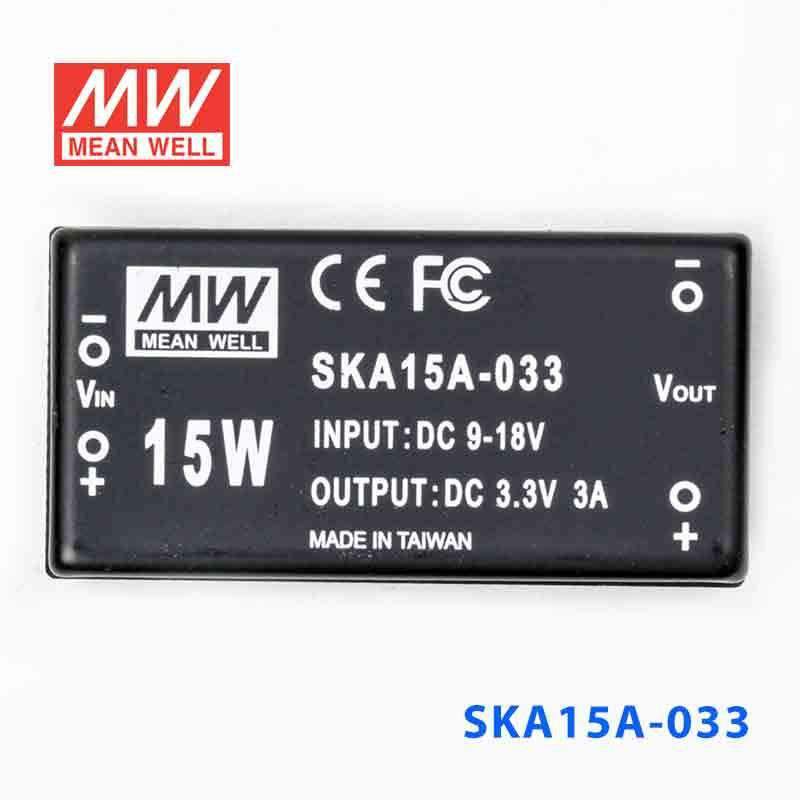 Mean Well SKA15A-033 DC-DC Converter - 9.9W - 9~18V in 3.3V out 3A - PHOTO 2