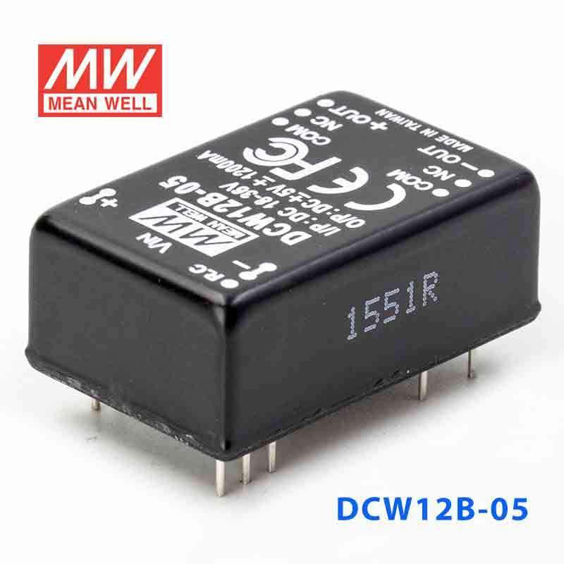 Mean Well DCW12B-05 DC-DC Converter - 12W - 18~36V in ±5V out 1.2A - PHOTO 1