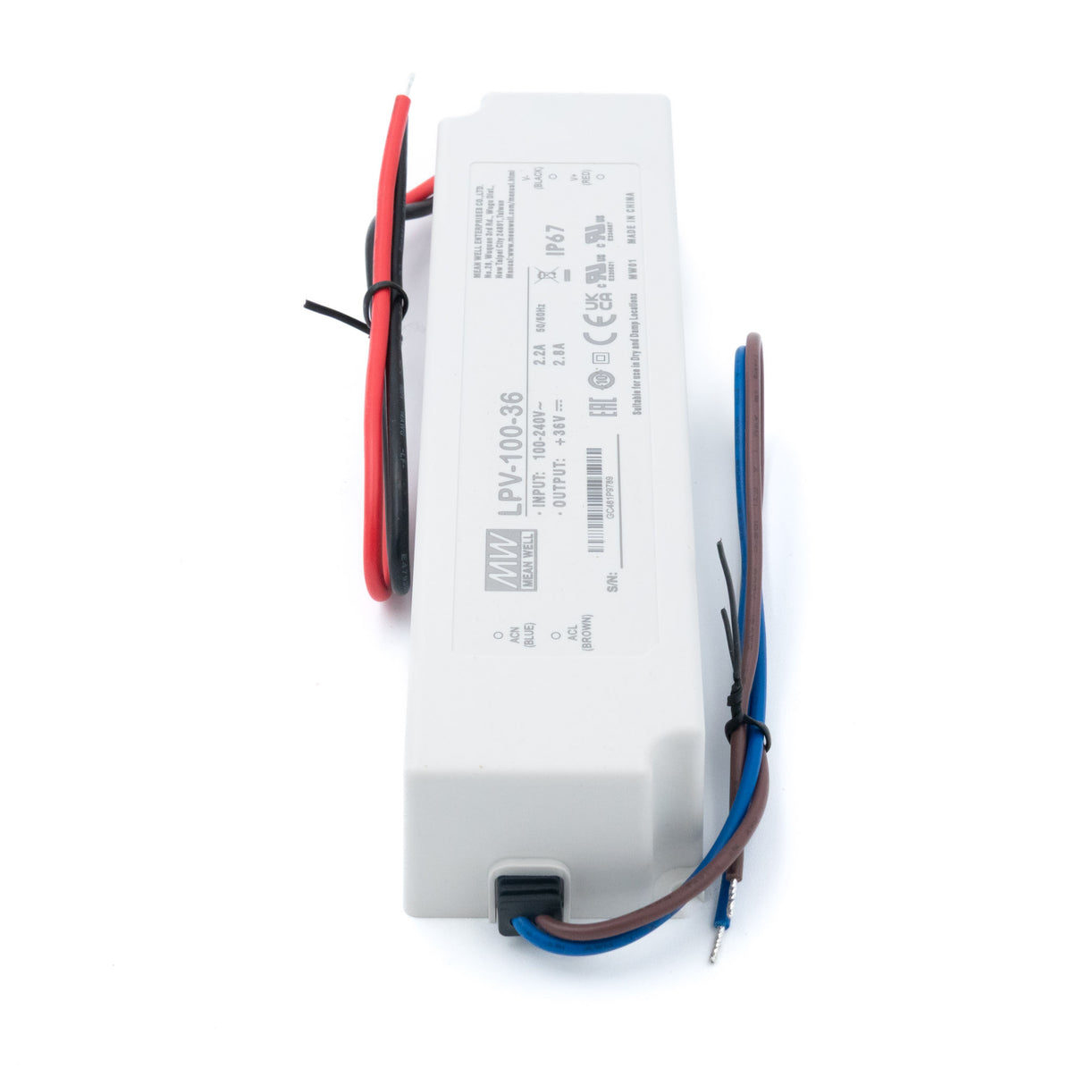Mean Well LPV-100-36 LED Driver — 100.8W 36V 2.8A IP67 Waterproof - PHOTO 3