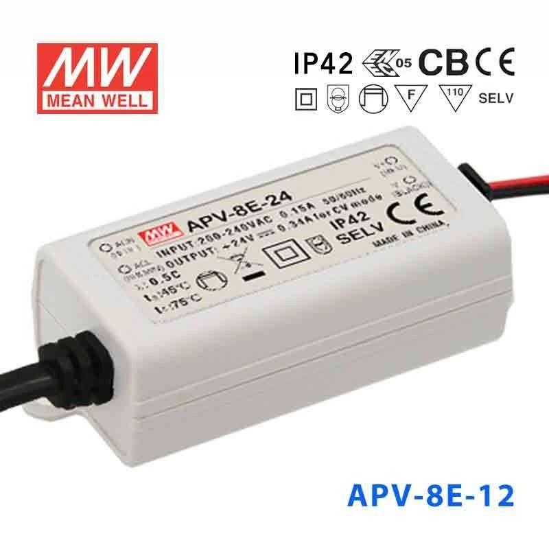 Mean Well APV-8E-12 Power Supply 8W 12V 670mA