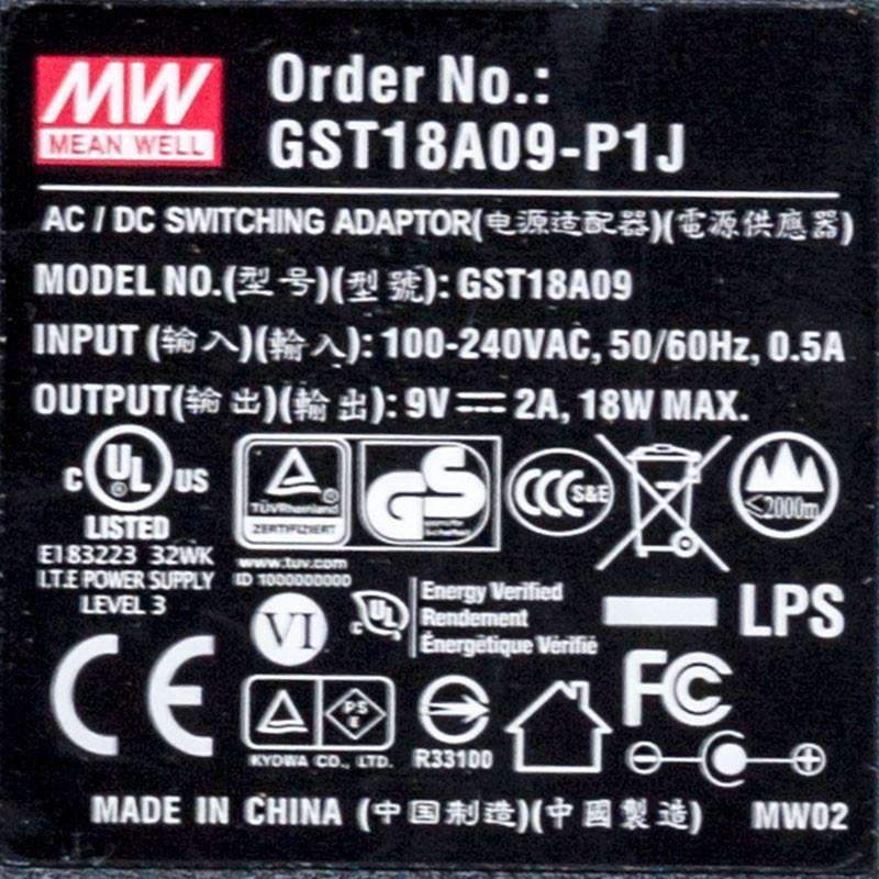 Mean Well GST18A09-P1J Power Supply 18W 9V 2A - PHOTO 4