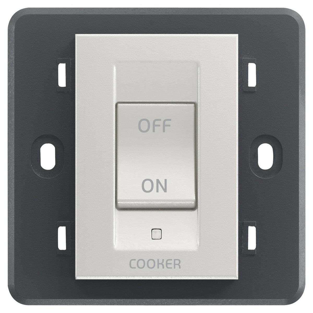 Eikon 2P 45A 1-Way Cooker Switch 3M Silver