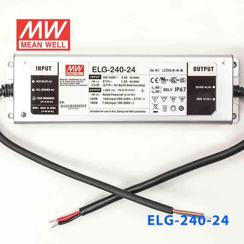 Mean Well S-ELG-240-24-3Y Power Supply 240W 24V 10A — 3-Wire Input (with Earth) - PHOTO 2