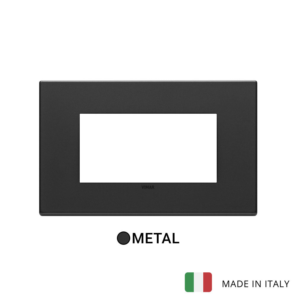 Vimar Eikon Plate 4M Metal Anthracite Grey