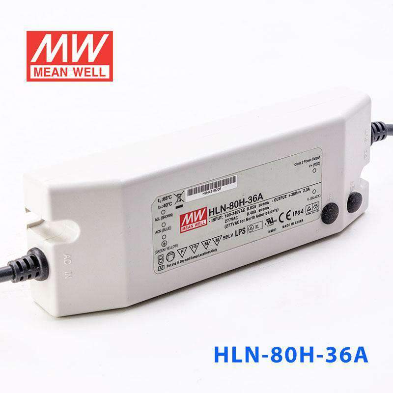 Mean Well HLN-80H-36A Power Supply 80W 36V - IP64, Adjustable 2.3A - PHOTO 1