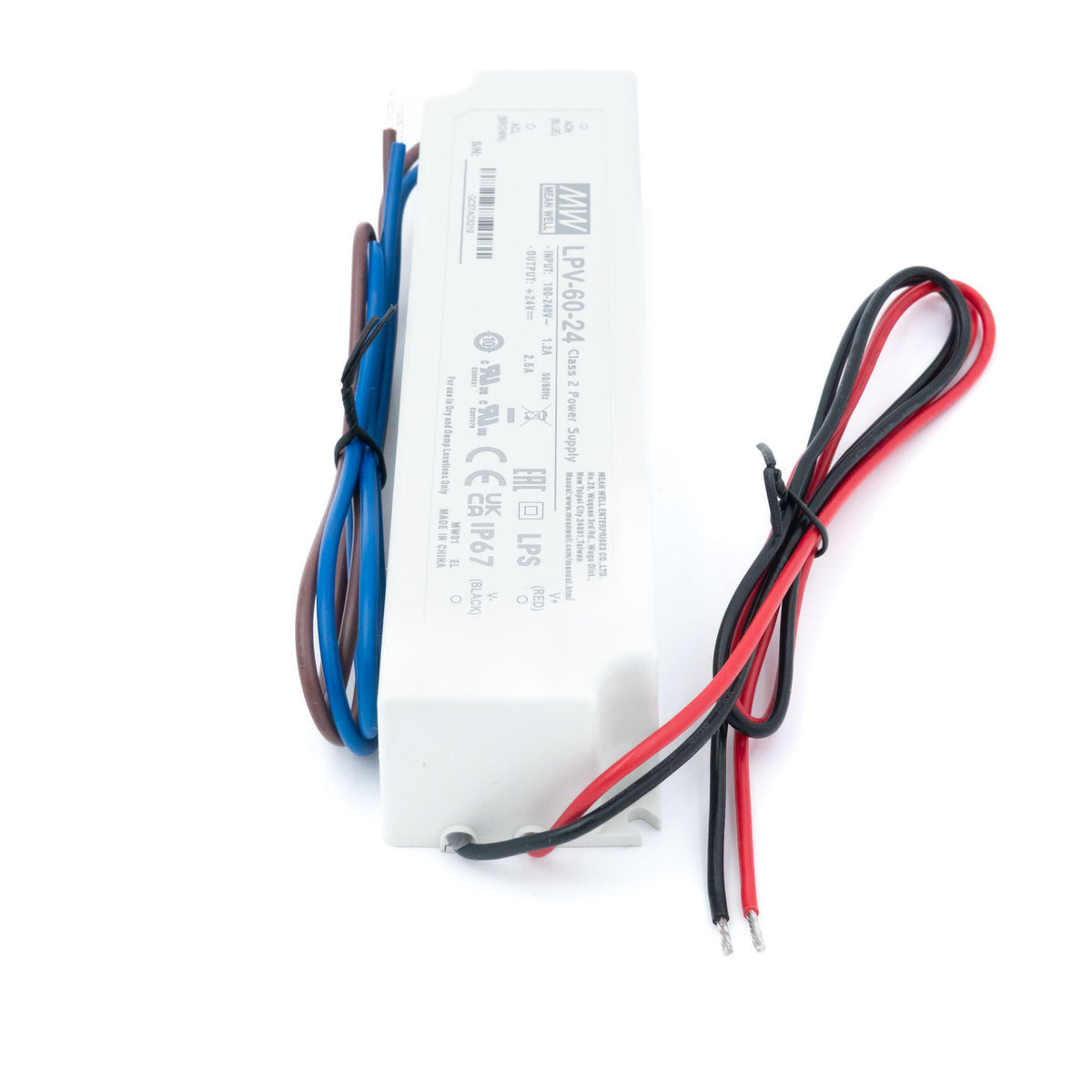 Mean Well LPV-60-24 LED Driver β 60W 24V 2.5A IP67 Waterproof - PHOTO 2