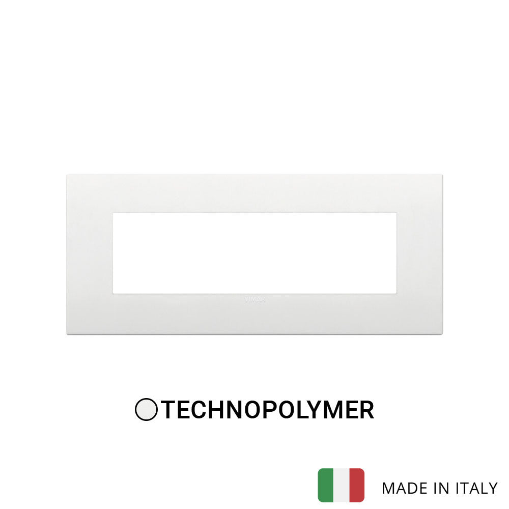 Vimar Arke Classic Plate 7M Technopolymer White