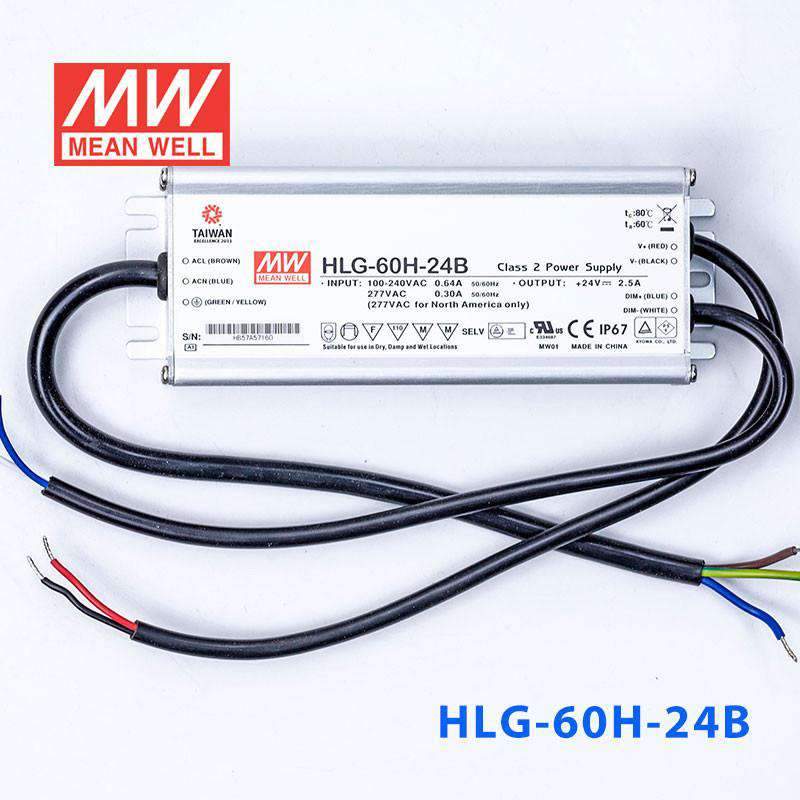 Mean Well HLG-60H-24B Power Supply 60W 24V - Dimmable 2.5A - PHOTO 2