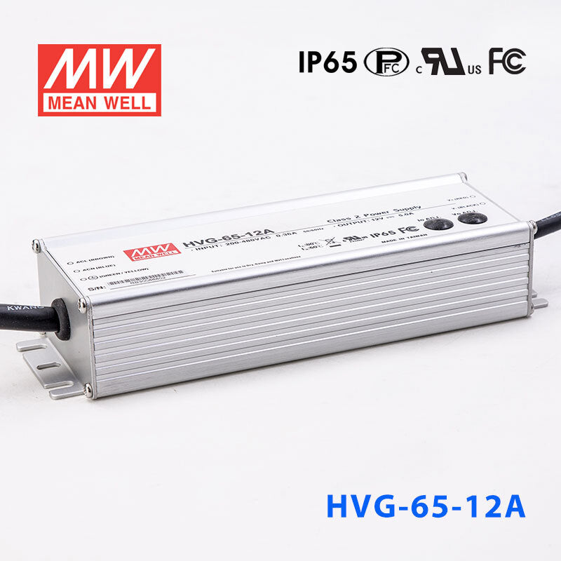Mean Well HVG-65-12A Power Supply 60W 12V - Adjustable 5A