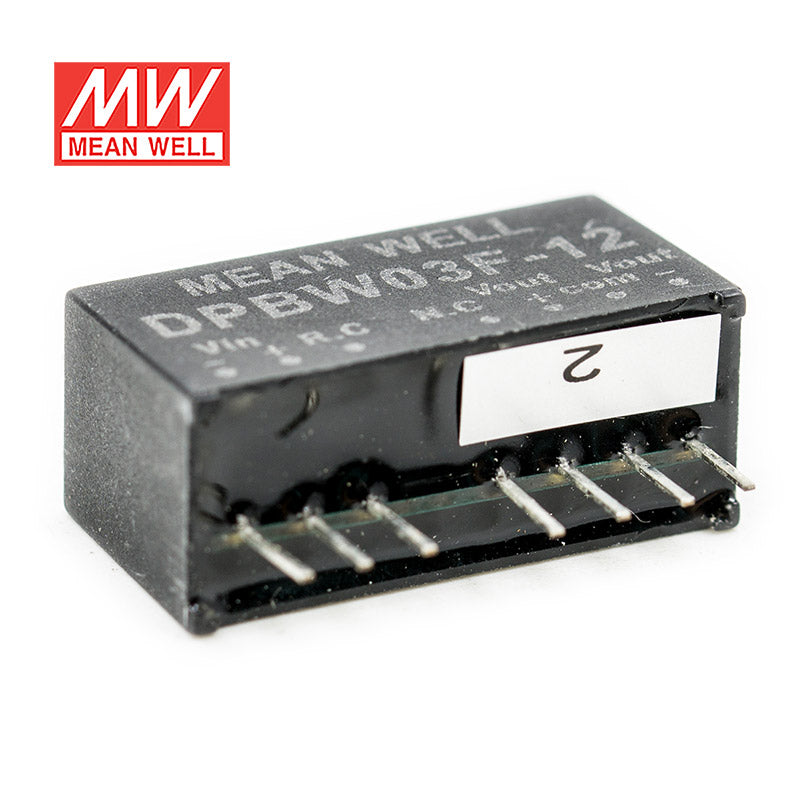 Mean Well DPBW03F-12 DC-DC Converter - 3W - 9~36V in ±12V out 125mA