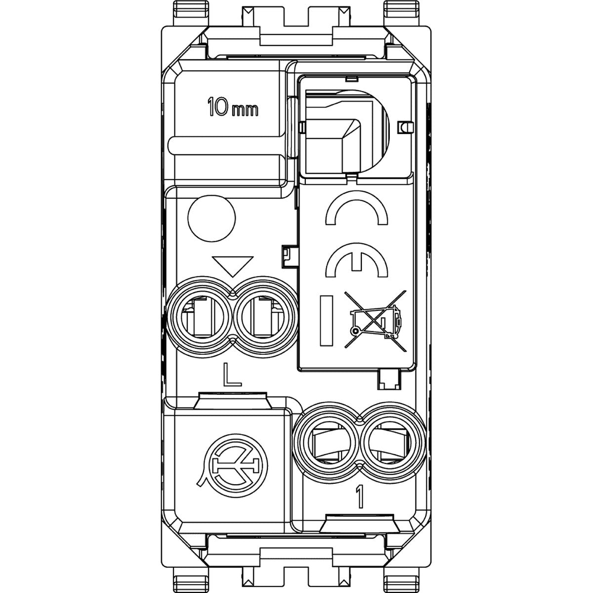 Vimar Eikon 1P NO 10A Push Button Grey - PHOTO 2