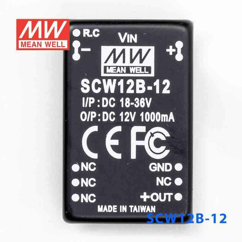 Mean Well SCW12B-12 DC-DC Converter - 12W 18~36V DC in 12V out 1A - PHOTO 2