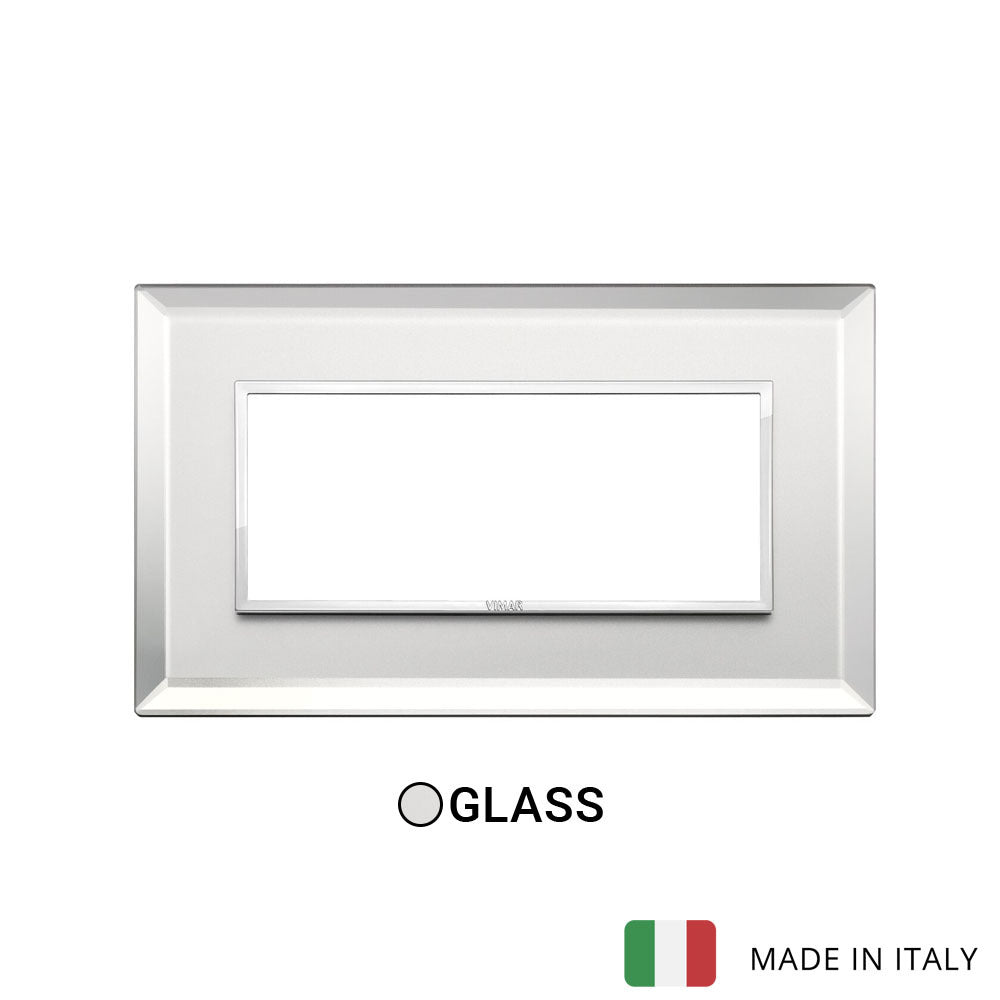 Vimar Eikon Evo Plate 5M Crystal Silver Ice