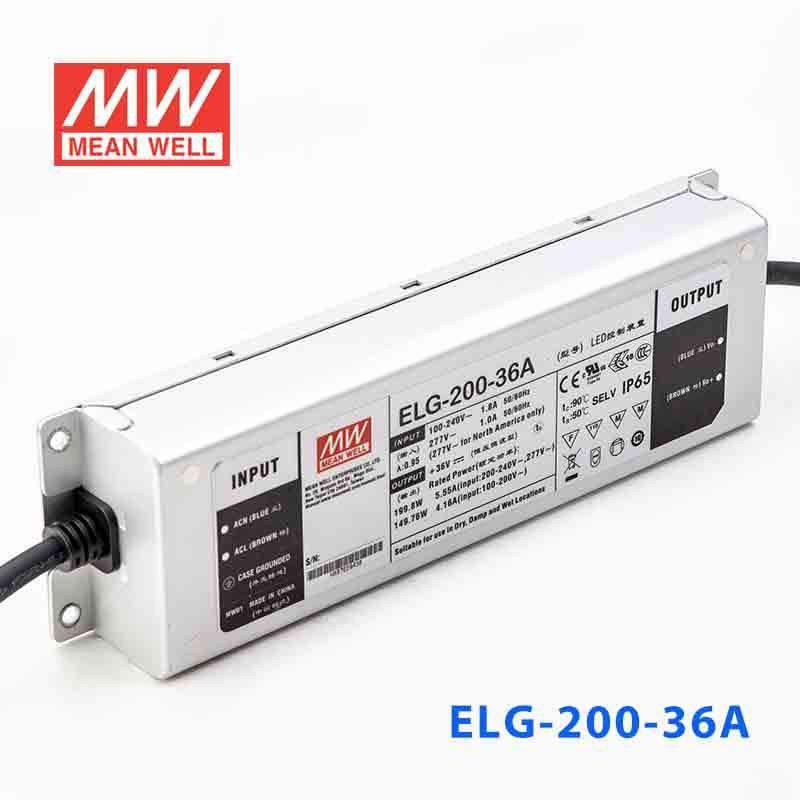 Mean Well ELG-200-36A Power Supply 200W 36V - Adjustable 5.55A - PHOTO 1
