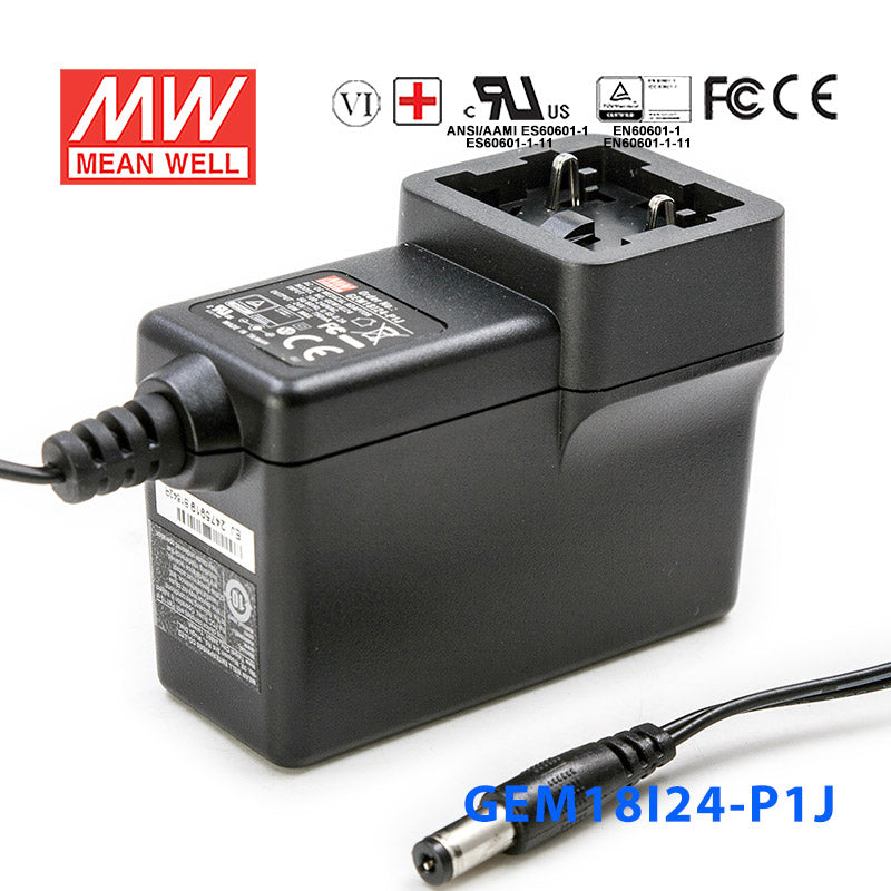 Mean Well GEM18I24-P1J Power Supply 18W 24V 750mA