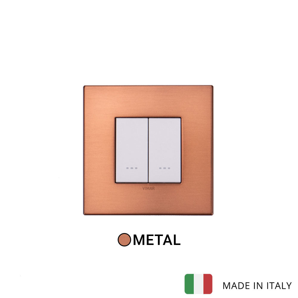 Vimar Eikon Wood 2 Gang Switch - Oak - 16A - PHOTO 3