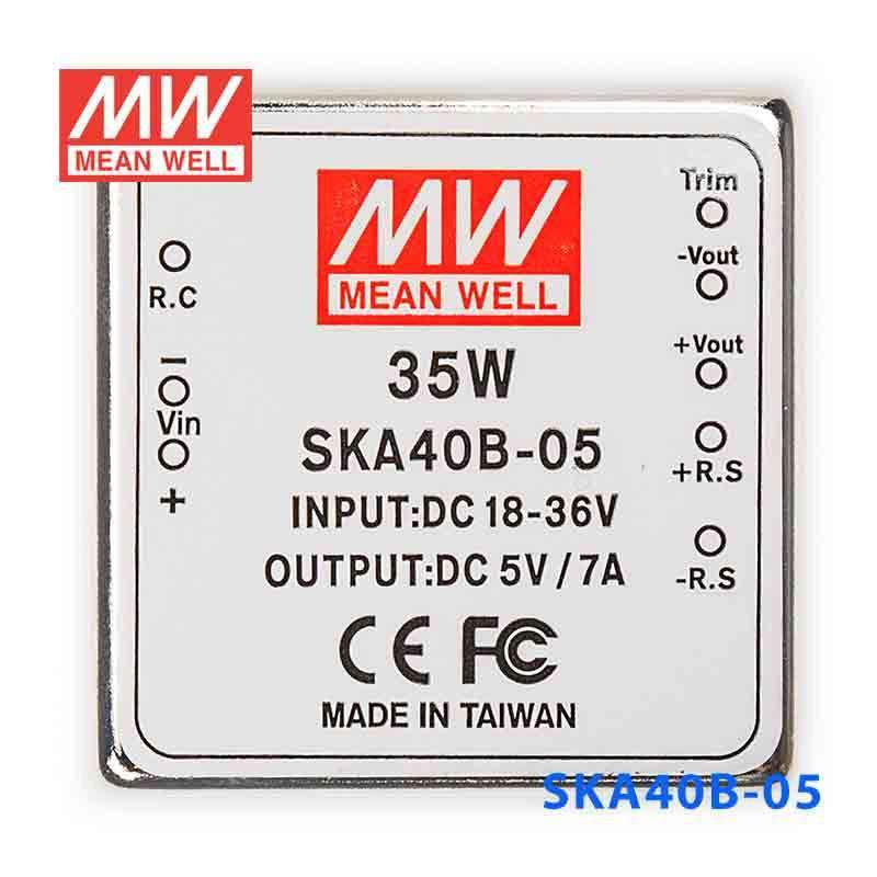 Mean Well SKA40B-05 DC-DC Converter - 35W - 18~36V in 5V out - PHOTO 2