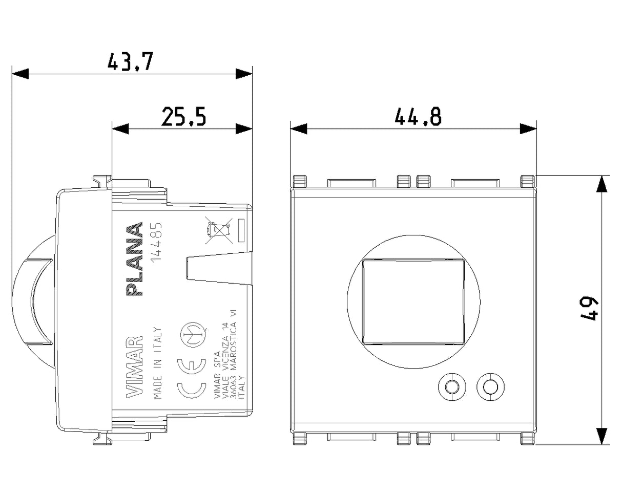 Plana IR Presence Detector White - PHOTO 1