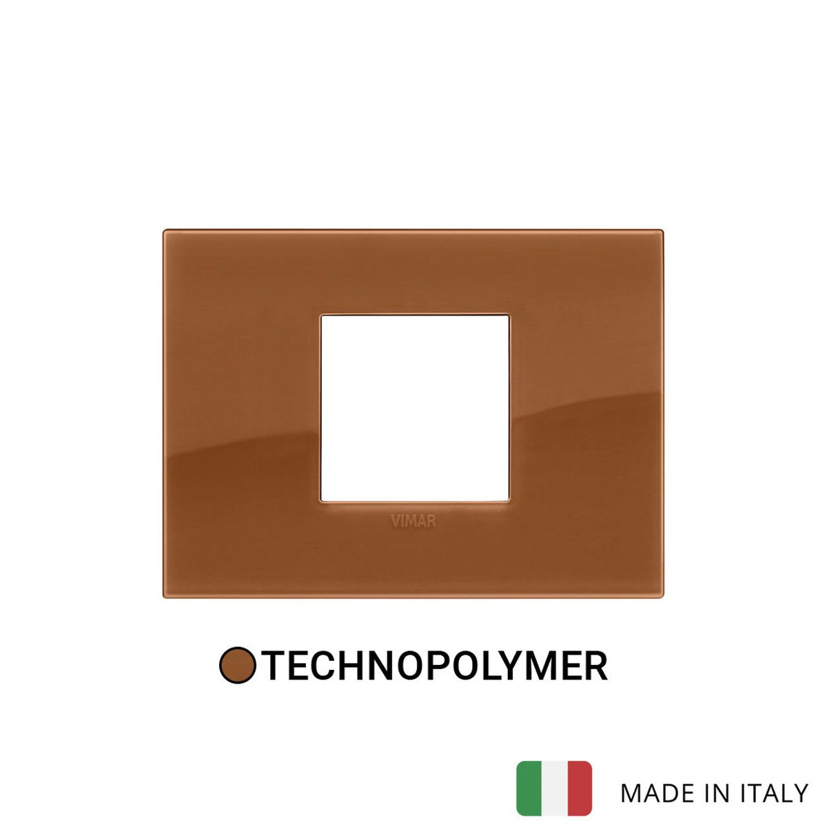 Vimar Arke Classic Plate 2centrM Reflex Brown