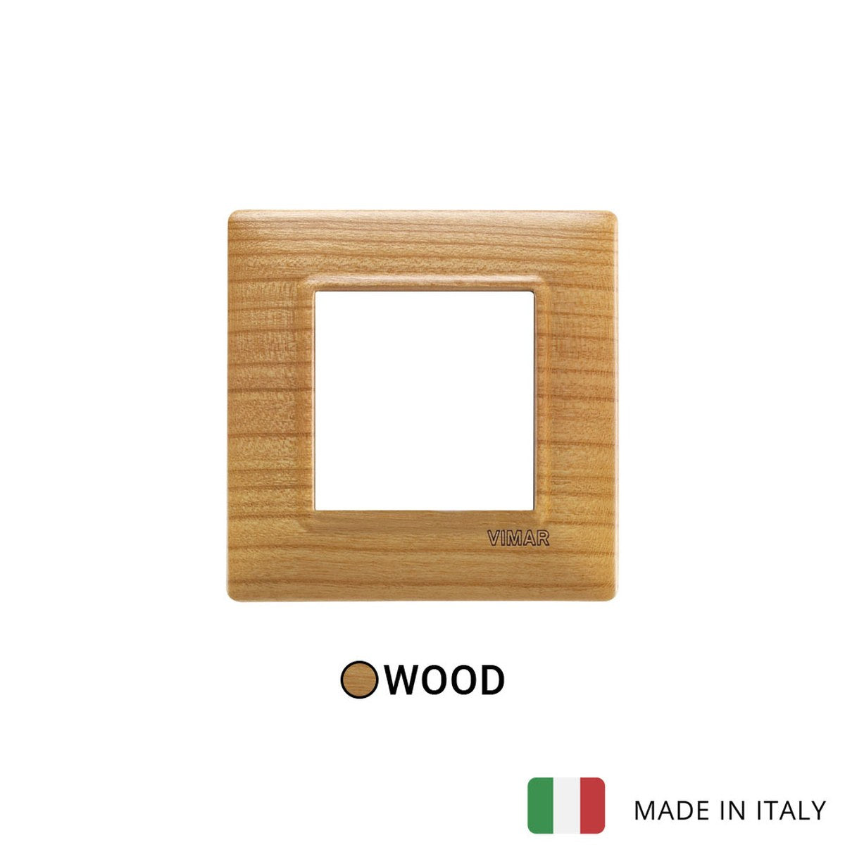 Vimar Plana Plate 2M Wood Cherry - Square