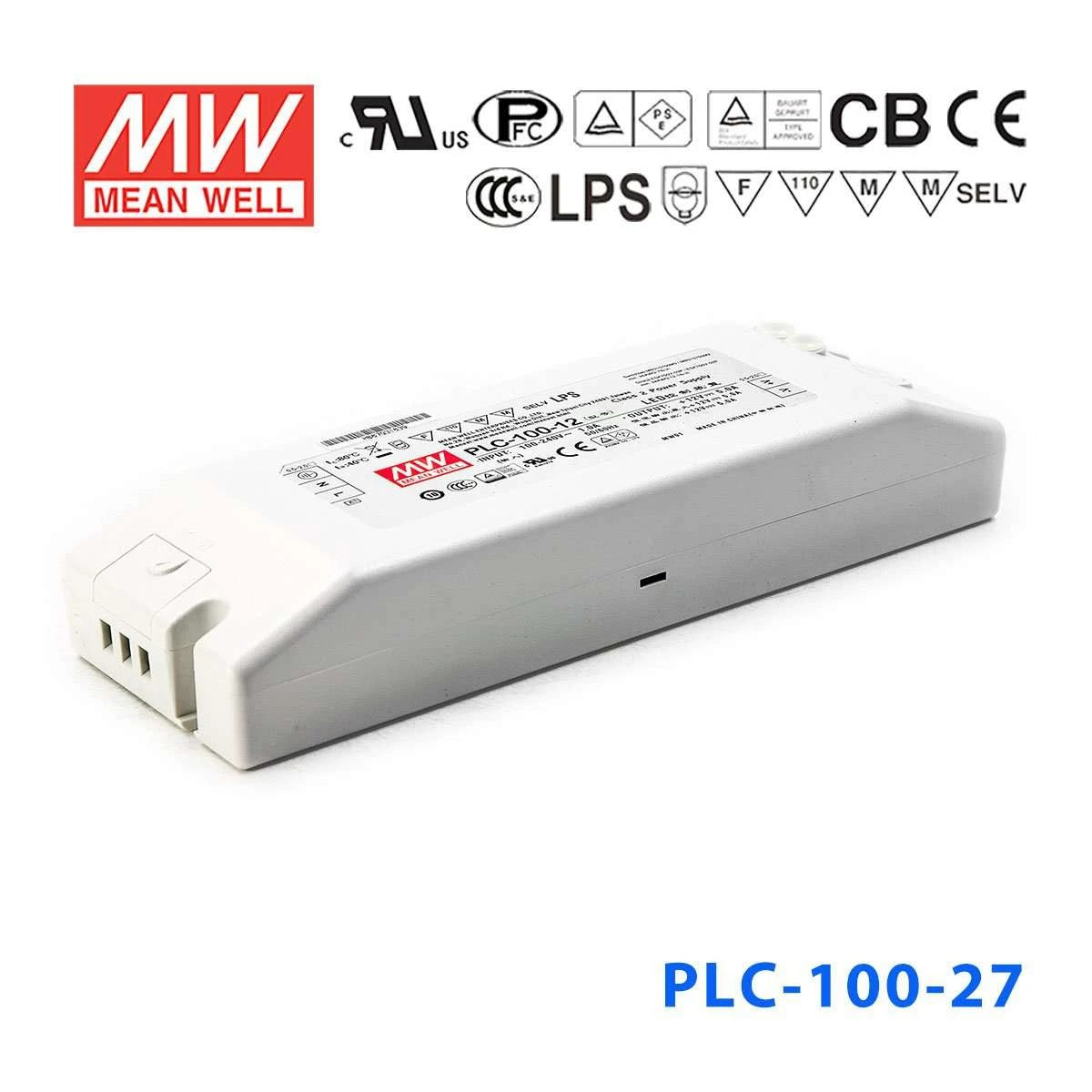 Mean Well PLC-100-27 Power Supply 100W 27V - PFC 3.55A
