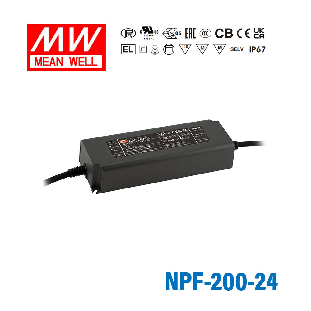 Mean Well NPF-200-24 Power Supply 200W 24V 8.3A